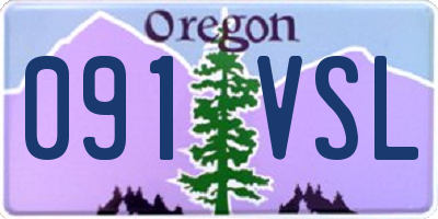 OR license plate 091VSL
