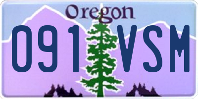 OR license plate 091VSM