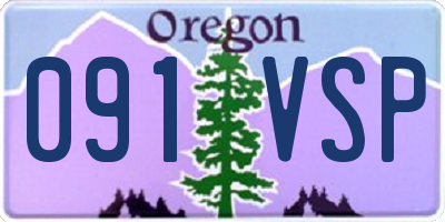 OR license plate 091VSP