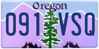 OR license plate 091VSQ
