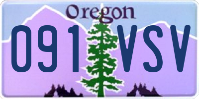 OR license plate 091VSV