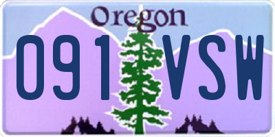 OR license plate 091VSW