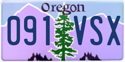 OR license plate 091VSX
