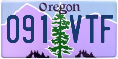 OR license plate 091VTF