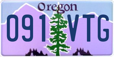 OR license plate 091VTG