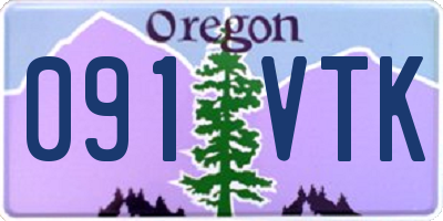 OR license plate 091VTK