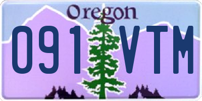 OR license plate 091VTM