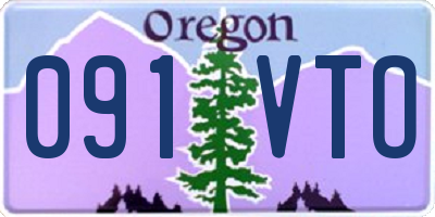 OR license plate 091VTO