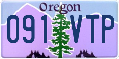 OR license plate 091VTP