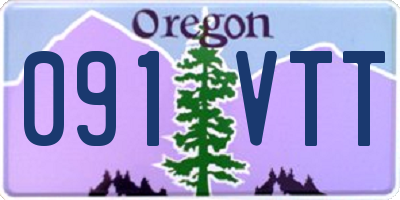 OR license plate 091VTT