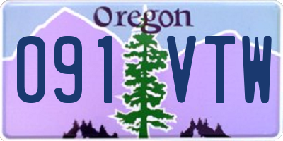 OR license plate 091VTW