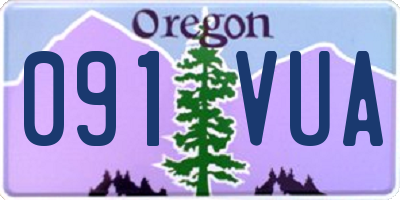 OR license plate 091VUA