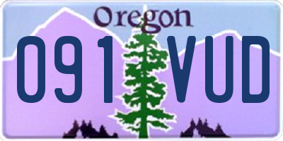 OR license plate 091VUD