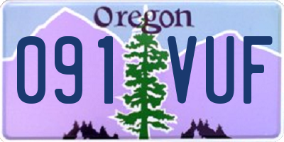 OR license plate 091VUF
