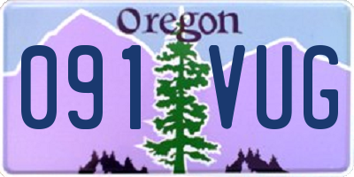 OR license plate 091VUG
