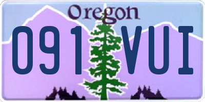 OR license plate 091VUI