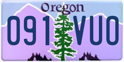 OR license plate 091VUO