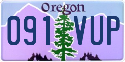 OR license plate 091VUP