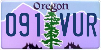 OR license plate 091VUR