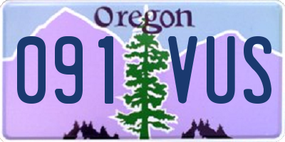 OR license plate 091VUS