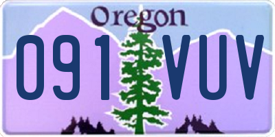 OR license plate 091VUV