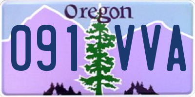 OR license plate 091VVA