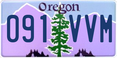 OR license plate 091VVM