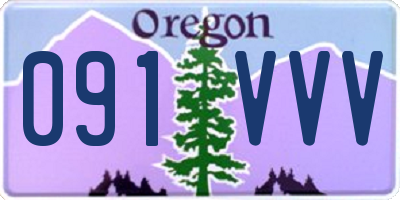 OR license plate 091VVV