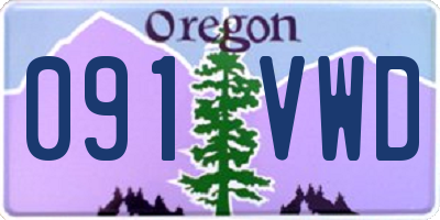 OR license plate 091VWD