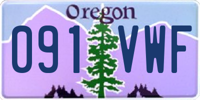 OR license plate 091VWF