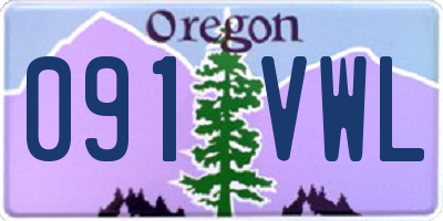 OR license plate 091VWL
