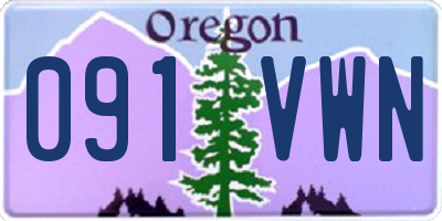 OR license plate 091VWN