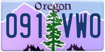 OR license plate 091VWO
