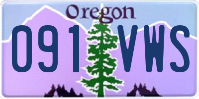 OR license plate 091VWS