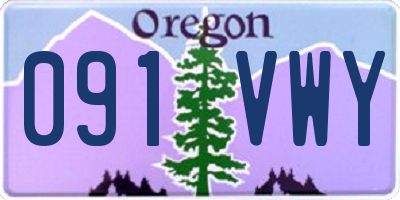 OR license plate 091VWY