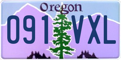 OR license plate 091VXL