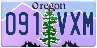 OR license plate 091VXM