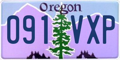 OR license plate 091VXP