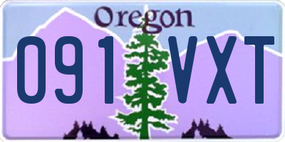 OR license plate 091VXT