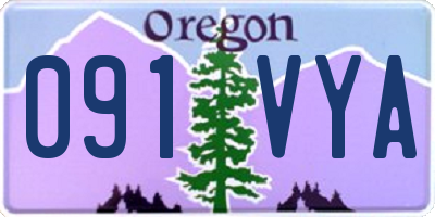 OR license plate 091VYA