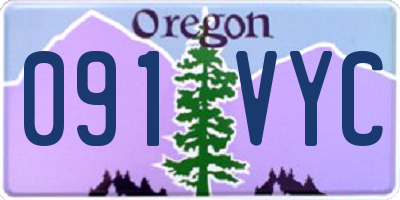 OR license plate 091VYC
