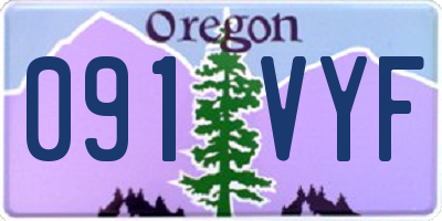 OR license plate 091VYF