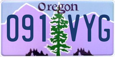 OR license plate 091VYG