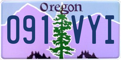OR license plate 091VYI