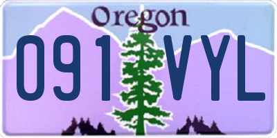 OR license plate 091VYL