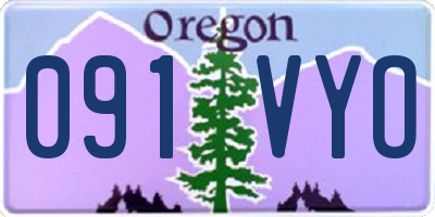OR license plate 091VYO