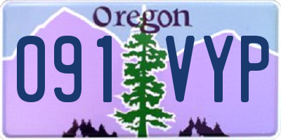 OR license plate 091VYP