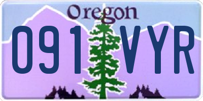 OR license plate 091VYR