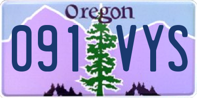 OR license plate 091VYS