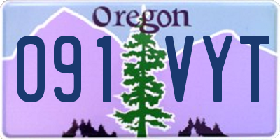 OR license plate 091VYT